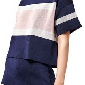 Topshop Boxy Stripe Knit Top